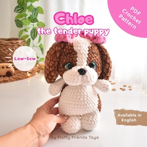 CHLOE - Patrón de ganchillo para cachorros – Juguete amigurumi de fácil confección (Descarga en PDF)