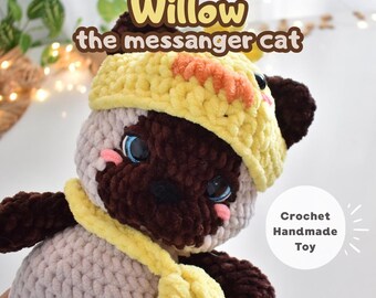 Crochet Handmade Toy – Willow, the messanger cat