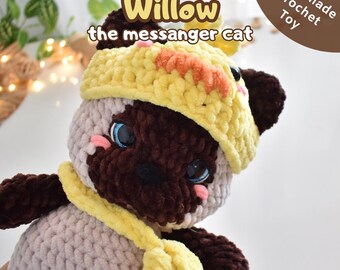 Crochet Handmade Toy – Willow, the messanger cat