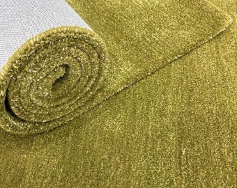 Olive Green Wool Rug, Handmade Hand Tufted Solid Area Carpet, 6x9, 8x10, 9x12