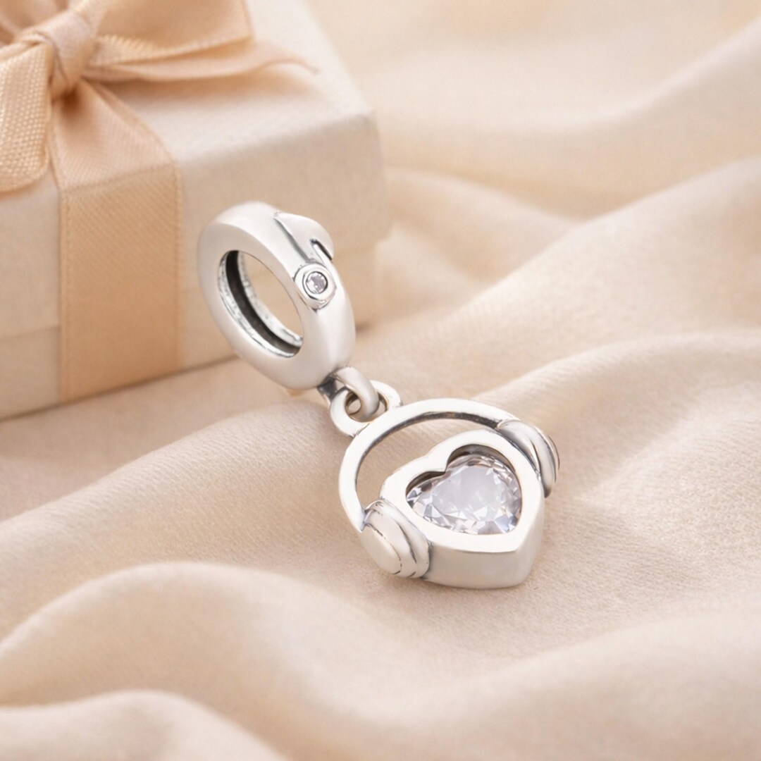 Heartbeat Love Dangle Charm | Love Promise | 925 Sterling Silver | for ...
