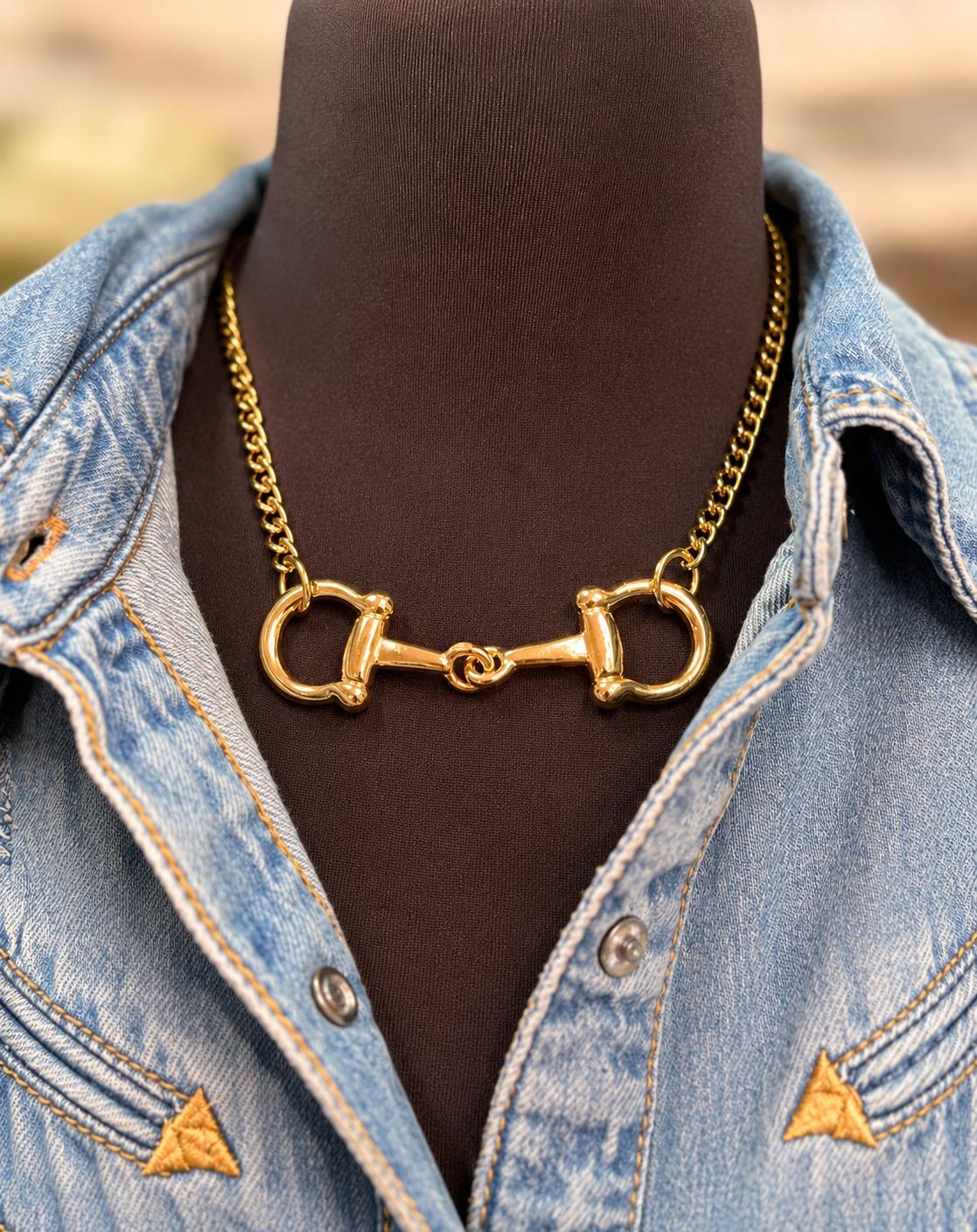 Horsebit Necklace - Etsy