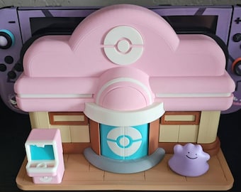 Pokopia Inspired Nintendo Switck Dock Stand! Works for Both Switch 2 and Switch 1
