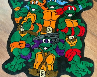 Alfombra personalizada / Alfombra Kaws / Alfombra con mechones personalizada / Diseño personalizado / Alfombra hecha a mano / Alfombra de anime / Alfombra de dormitorio / Alfombra con mechones / Alfombra de anime