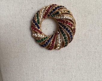 Vintage Marcel Boucher Rhinestone Brooch