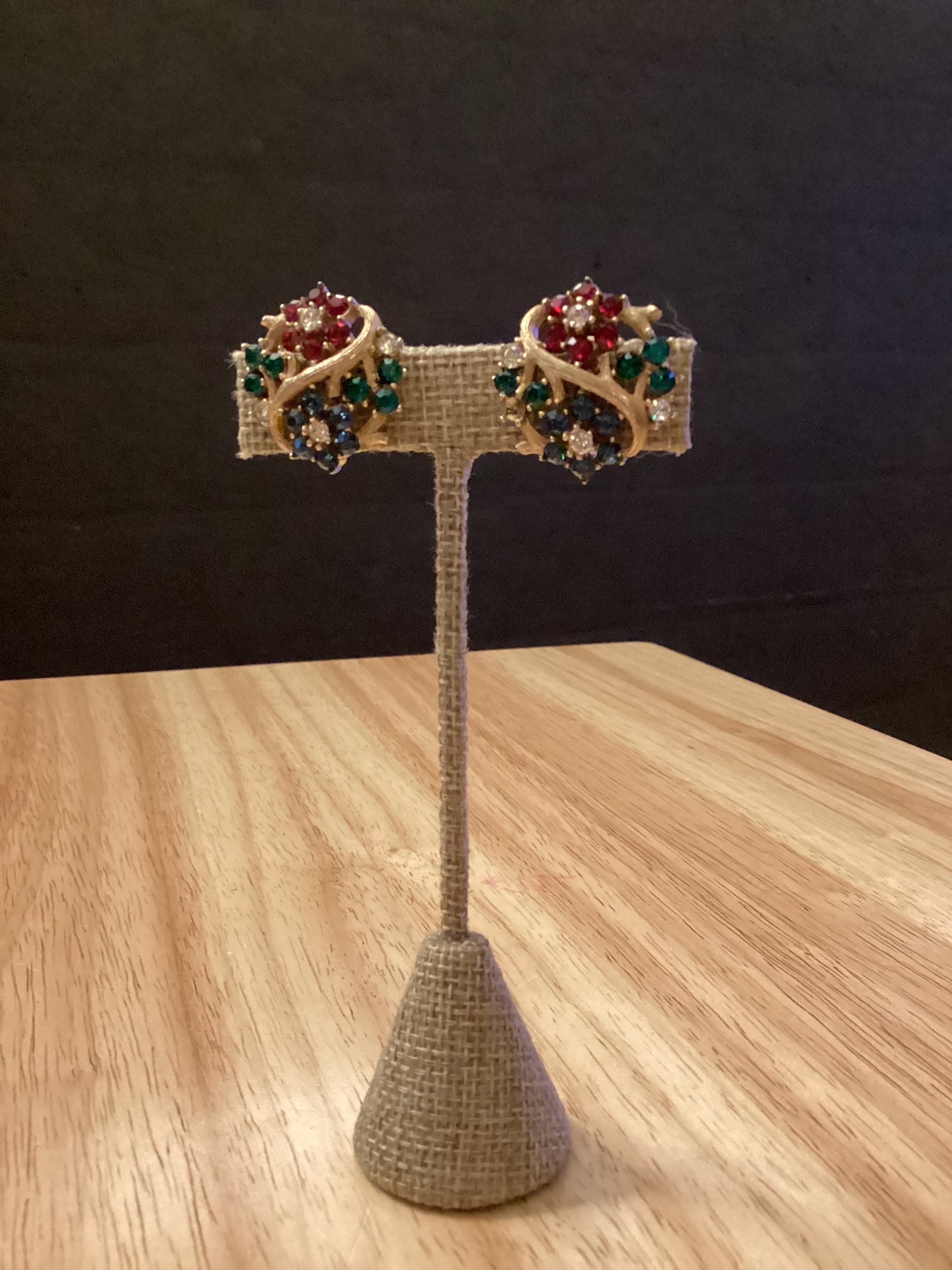 Orecchini Pendenti Con Perle Oro Chiaro E Cristalli Swarovski Fatti - Foto 3