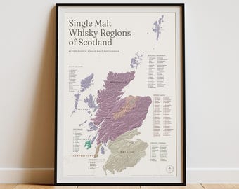 Mappa del whisky single malt della Scozia: distillerie e regioni / Tutte le distillerie attive (2026)