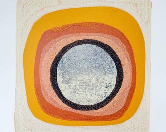 Oculus CV - oeuvres d'art originales - collage monochrome