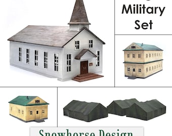 Large Military Set (Unpainted) | Military Collection (HO Scale 1:87)