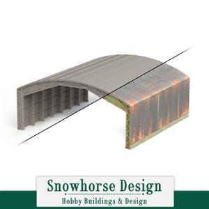 Open Air Hangar (Unpainted) | Military (HO/N Scales)