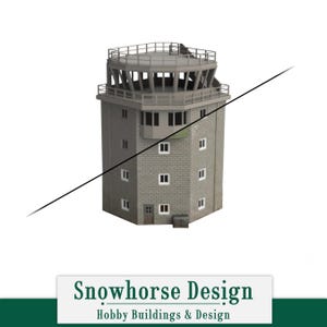 Air Control Tower (Unpainted) | Military (HO Scale)