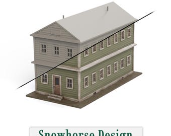 Military Barracks (Unpainted) | Military (S/HO/N Scales)
