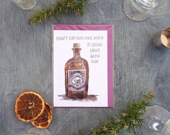 It could have been gin / monkey  47 card by Sarah Majury