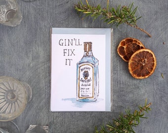 Gin'll fix it card by sarah majury