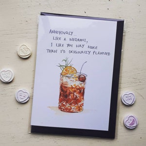 Negroni / biglietto di San Valentino / di Sarah Majury