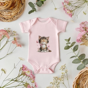 Cute Calico Kitten Embroidery Design, Floral Cat with Butterflies Machine Embroidery File, Instant Download image 7