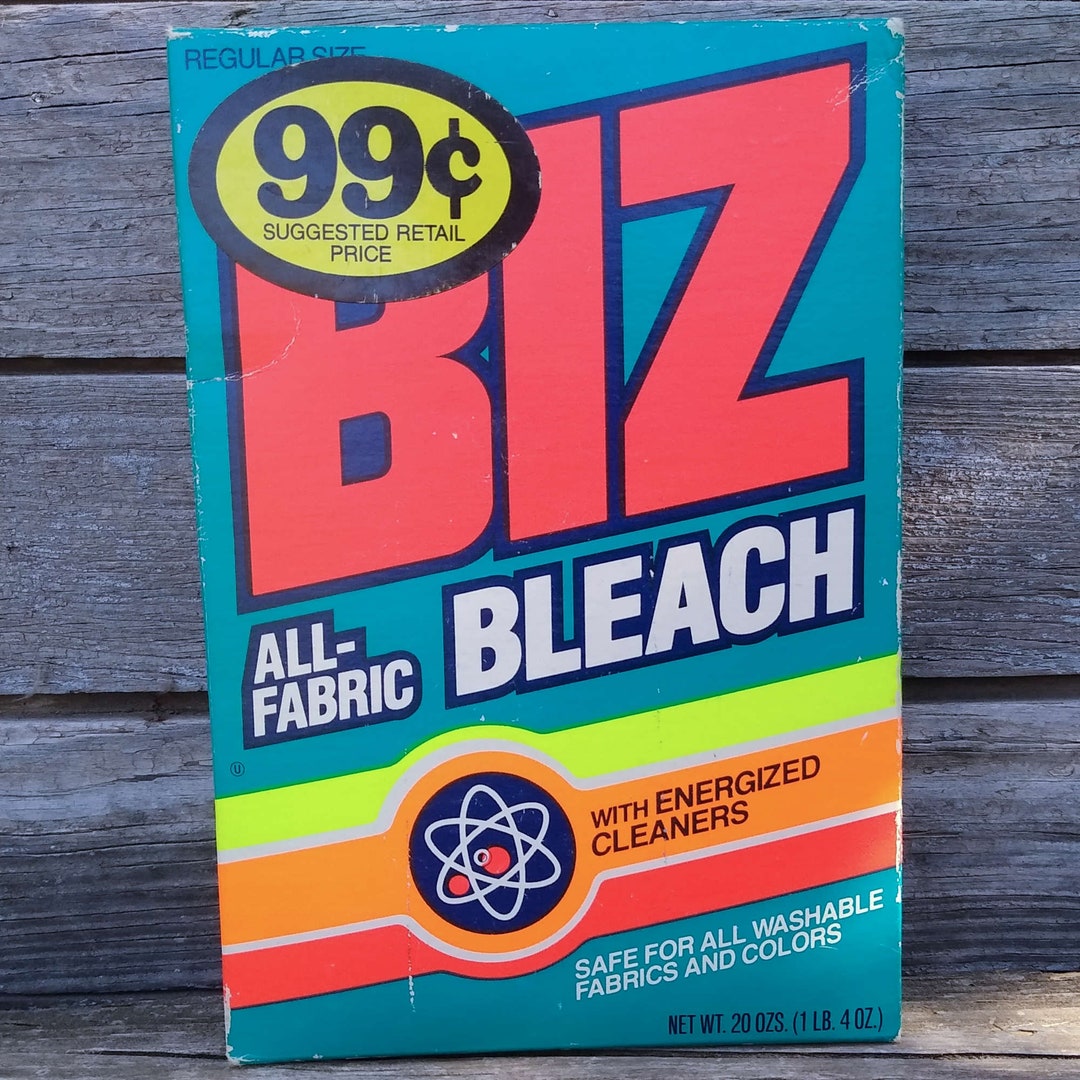 Vintage Rare 1980s Biz Allfabric Bleach 20 Oz Unopened Box Etsy