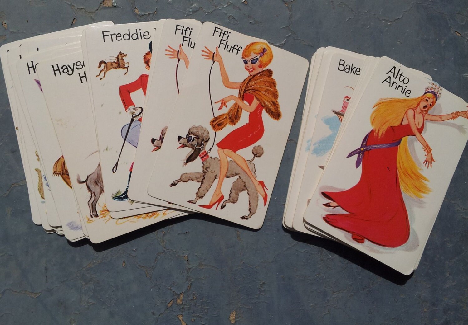 Vintage 1970's Whitman Old Maid Complete Card Game Etsy