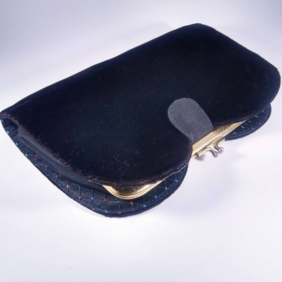 Vintage 1950's Convertible Clutch/Purse 3 Way Tra… - image 5