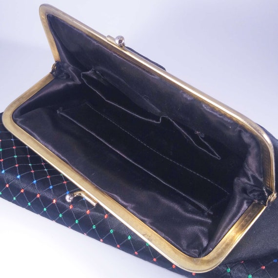 Vintage 1950's Convertible Clutch/Purse 3 Way Tra… - image 7