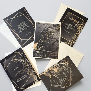 Sympathy card set 5/10 for customers, elegant condolence card set, premium sympathy cards with high-quality cream envelopes - Made in Germany image 7