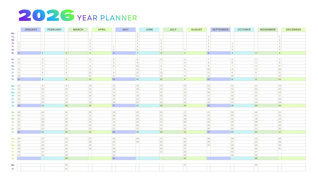 2026-year-planner-printable-minimal-colorful-wall-calendar-2026-a3
