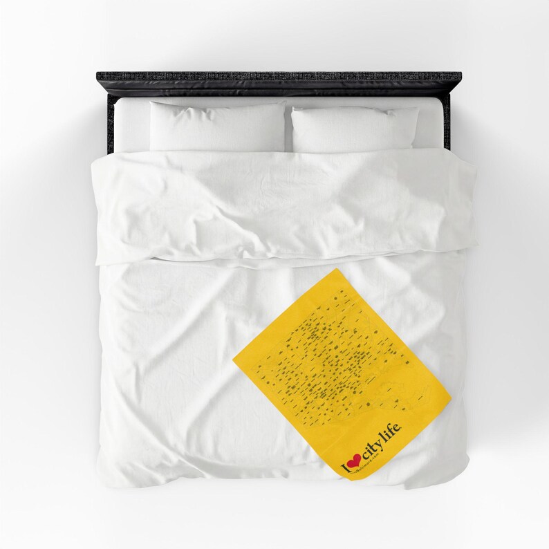 Neighborhood Map Plush Blanket image 7