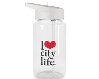 I Heart City Life Tritan Water Bottle
