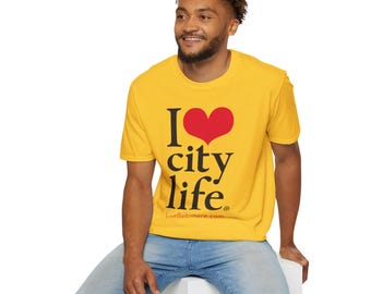 I Heart City Life T-Shirt, Baltimore Pride Unisex Tee