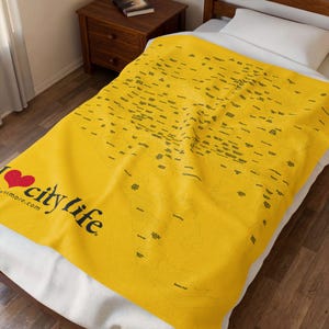 Neighborhood Map Plush Blanket image 1