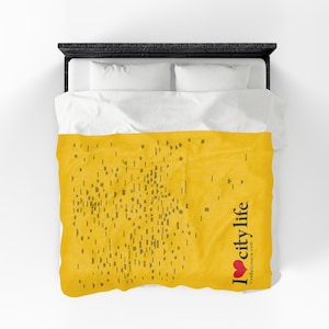 Neighborhood Map Plush Blanket image 6