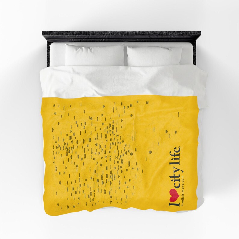 Neighborhood Map Plush Blanket image 6