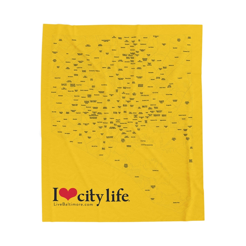 Neighborhood Map Plush Blanket image 3