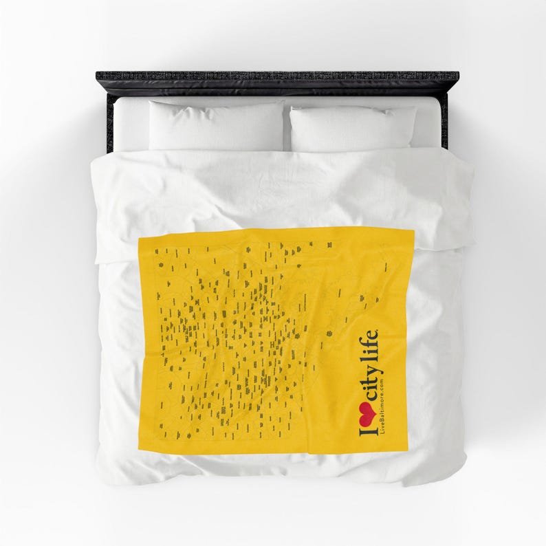Neighborhood Map Plush Blanket image 5