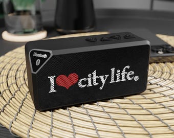 I  Heart City life Portable Bluetooth Speaker