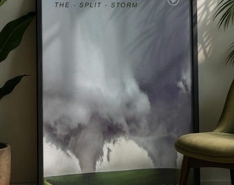 Pilger Twin Tornado's print 2014 Nebraska Dual EF4 tornado - poster tweelingtornado's