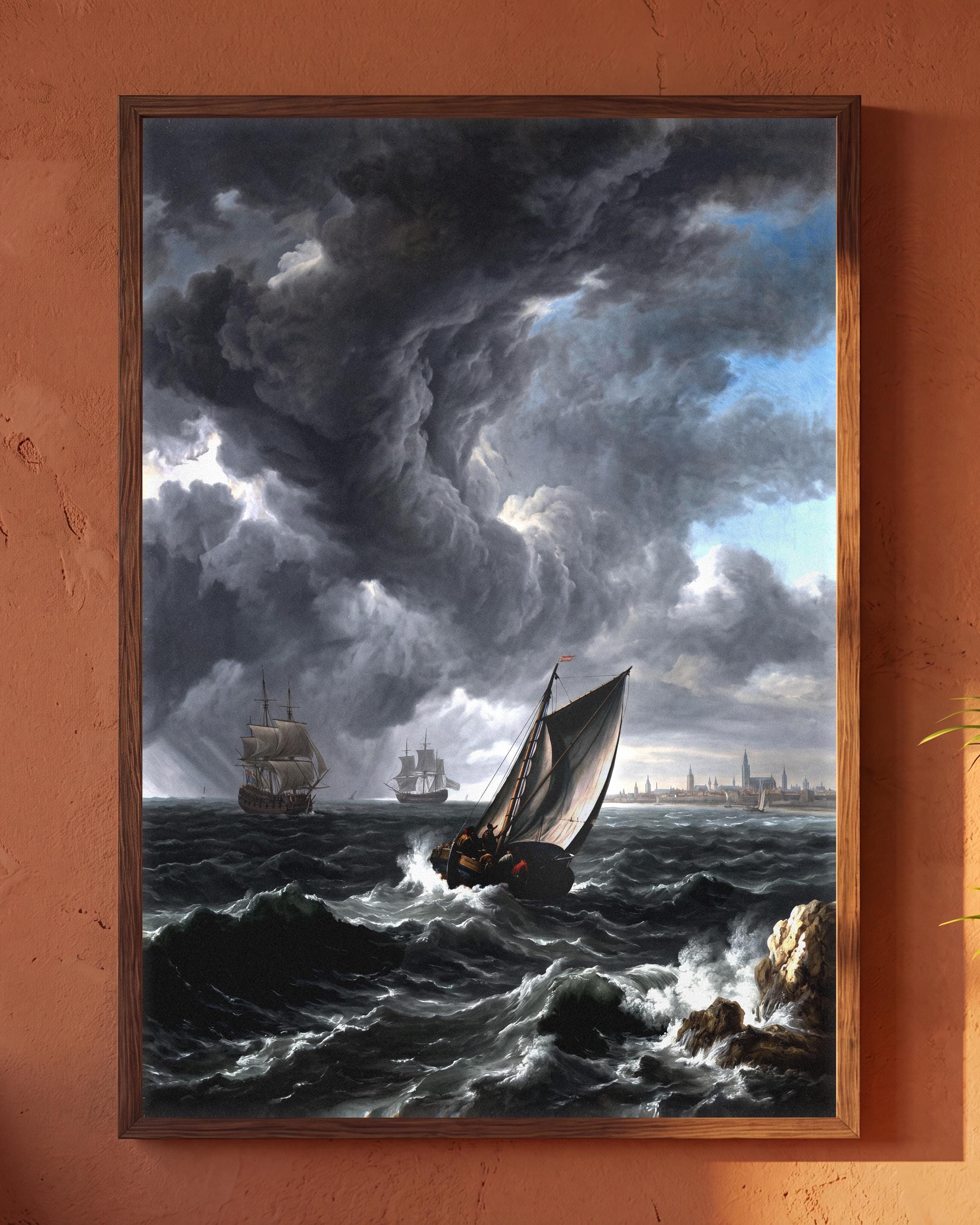 Stormy Sea Painting