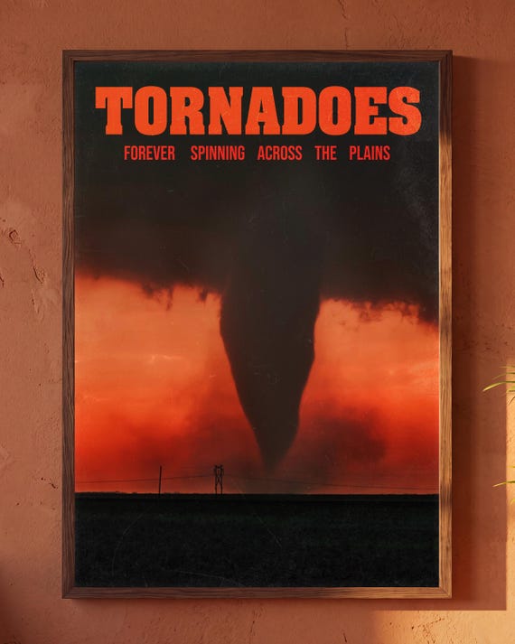 Retro Tornado Sunset
