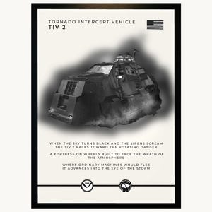 TIV 2 Storm Chasing Vehicle Print | Tornado Intercept Vehicle Art (Unframed)