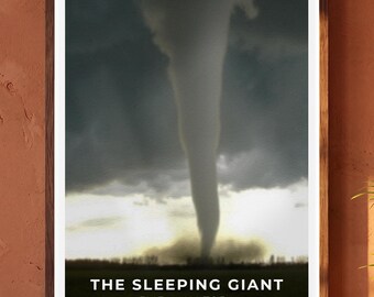 The 2007 Elie, Manitoba Tornado Print | Vintage F5 Storm Poster