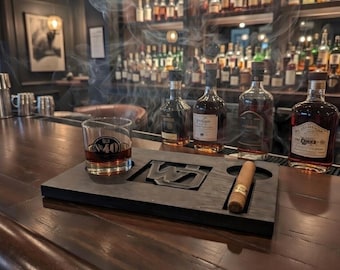 Flag-Born – Handcrafted Whiskey & Cigar Board
