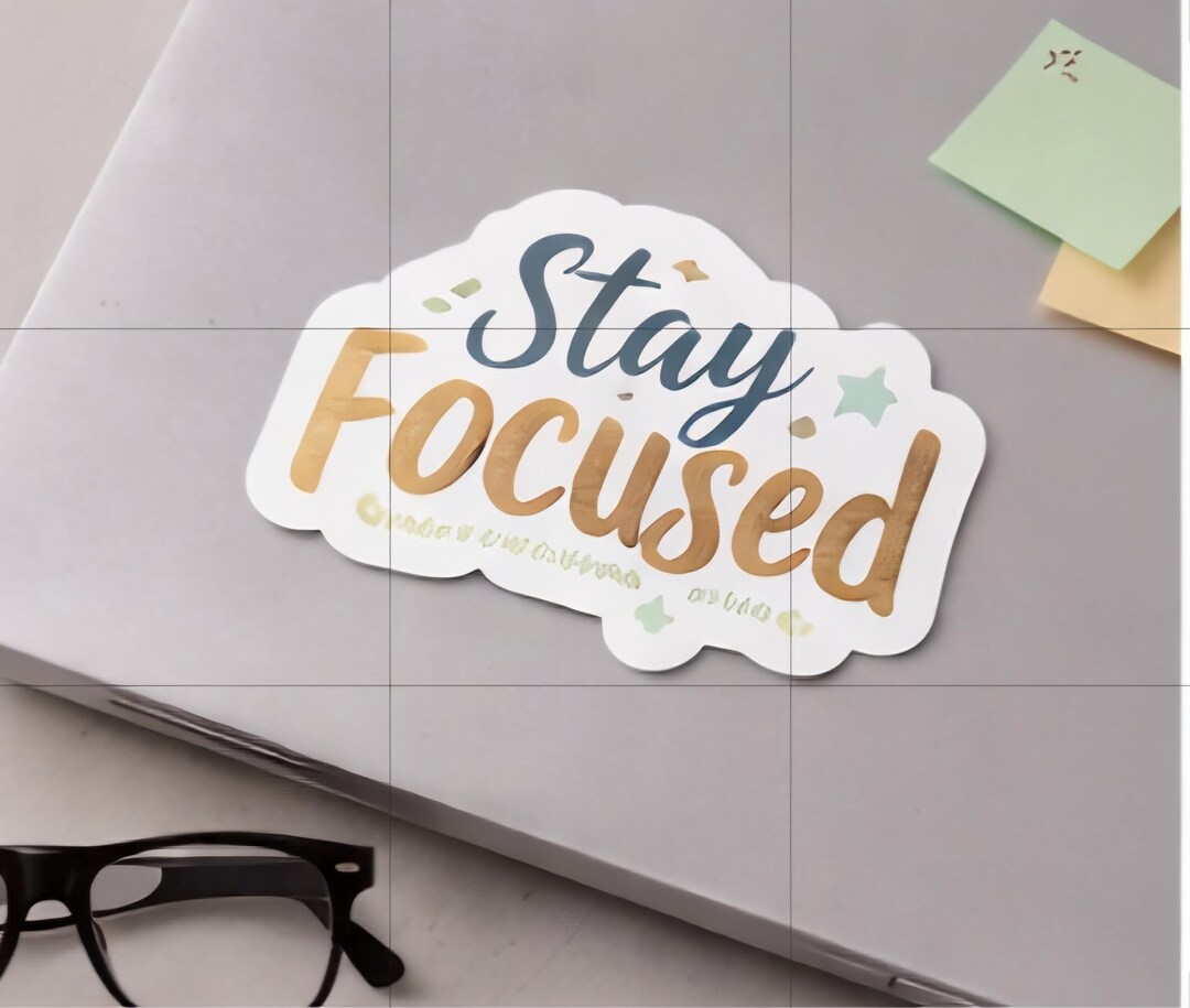 Stay Fabulous Script Stay Focused Script Lettering Kiss-cut Vinyl Decal | Motivational ...