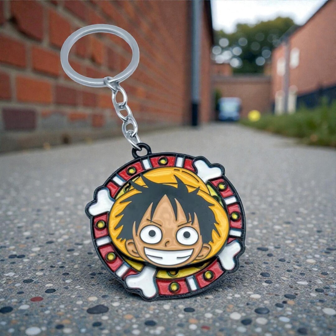 Luffy Expanded Key Chain One Piece Luffy Keychain Circle, Luffy Anime, Luffy, Luffy Figure ...