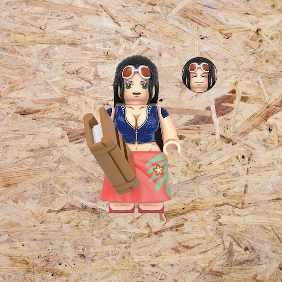 Nico Robin LEGO-Style Mini Figure | One Piece Anime Mini Figure | Straw Hat Pirate Collectible,  Luffy figure, Luffy strawhat roronoa zoro