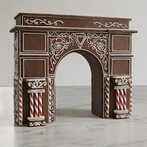 凱旋門グランドアーミープラザジンジャーブレッドアーチテンプレート | NYCホリデーベーキング（PDFパターン）