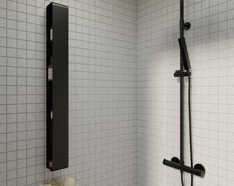 Edelstahl Vertikales Badezimmer Regal: Modern Floating Organizer. Modell 4060-1