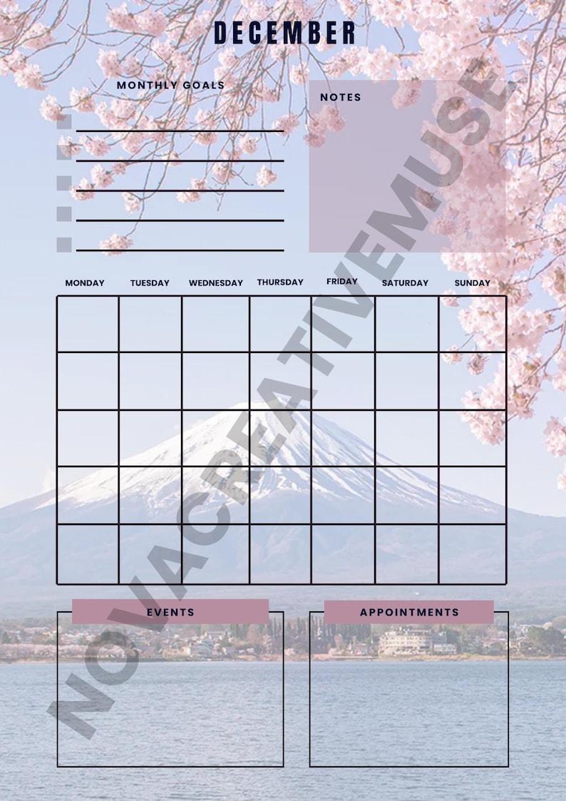 Monthly Calendar 2026, Printable Family Colorful Calendar With ...