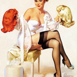 Modèle de point de croix - Messieurs préfèrent - Pin Up Girl - PDF - Téléchargement numérique instantané