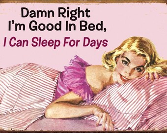 Cross Stitch Pattern - Funny Good in Bed  - PDF - Instant Digital Download