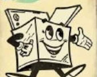 Cross Stitch Pattern - Funny Laundry Retro Sign - PDF -  Instant Digital Download